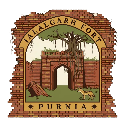 Jalalgarh Fort travel stamp