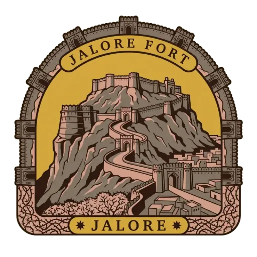 Jalore Fort travel stamp