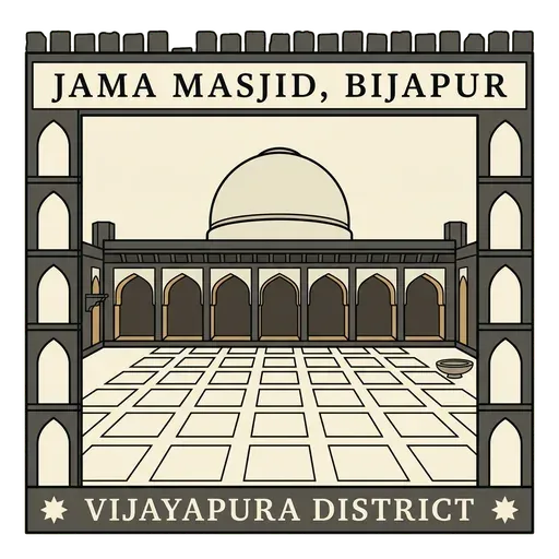 Jama Masjid, Bijapur travel stamp