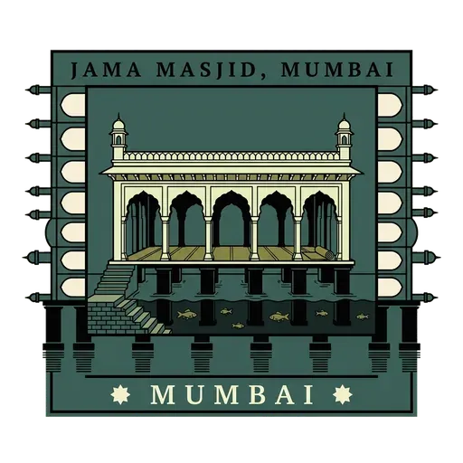 Jama Masjid, Mumbai travel stamp