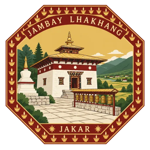 Jambay Lhakhang travel stamp