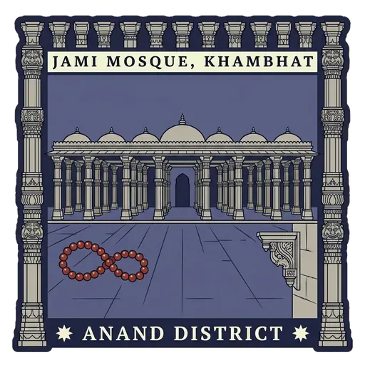 Jami Mosque, Khambhat travel stamp