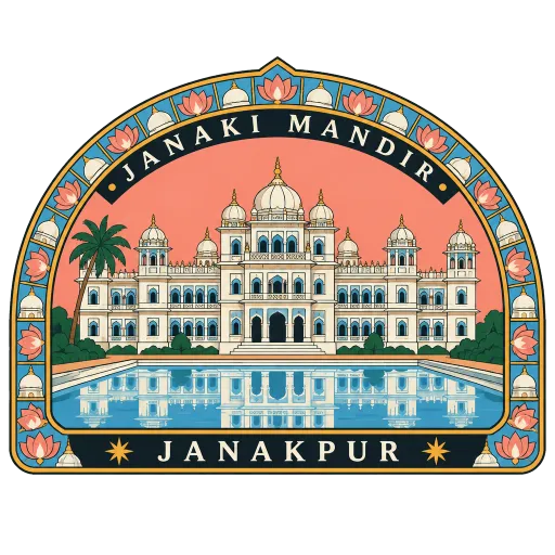 Janaki Mandir travel stamp