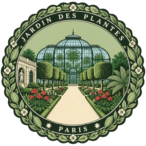 Jardin des Plantes travel stamp