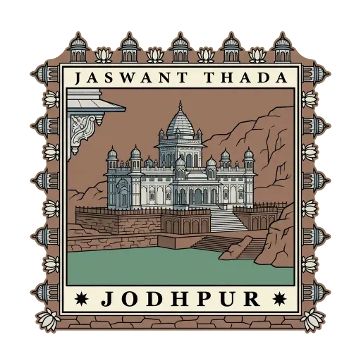 Jaswant Thada travel stamp
