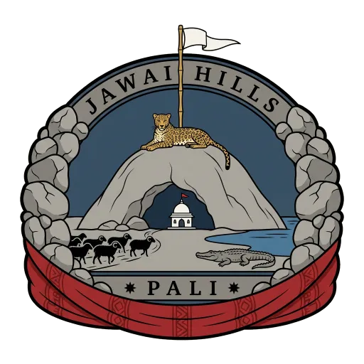 Jawai Hills travel stamp