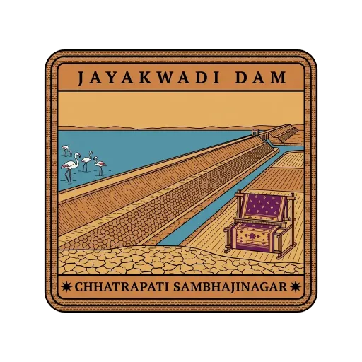 Jayakwadi Dam travel stamp