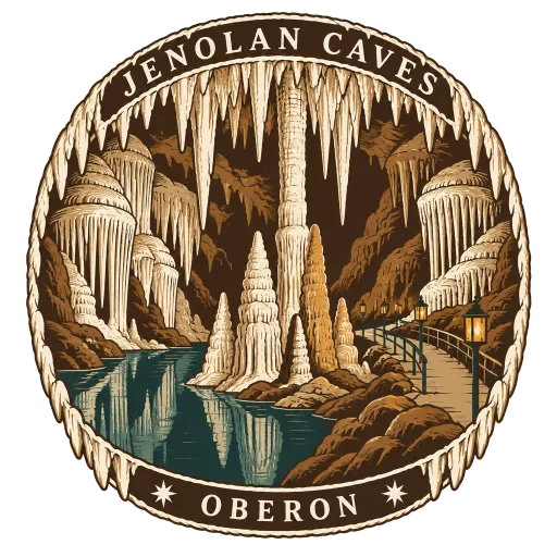 Jenolan Caves travel stamp