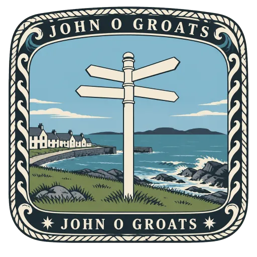 John o' Groats travel stamp