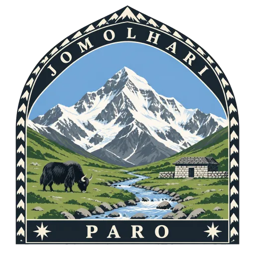 Jomolhari travel stamp