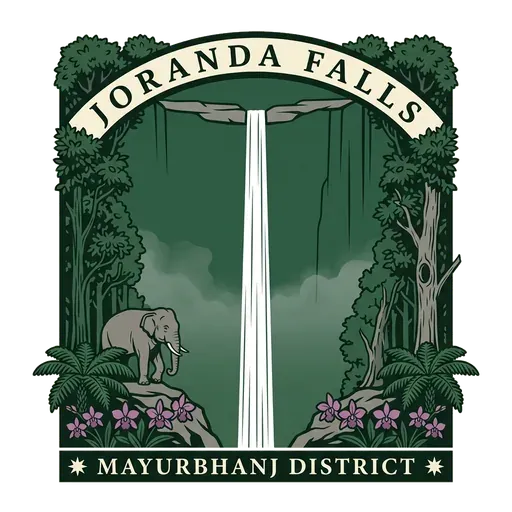 Joranda Falls travel stamp