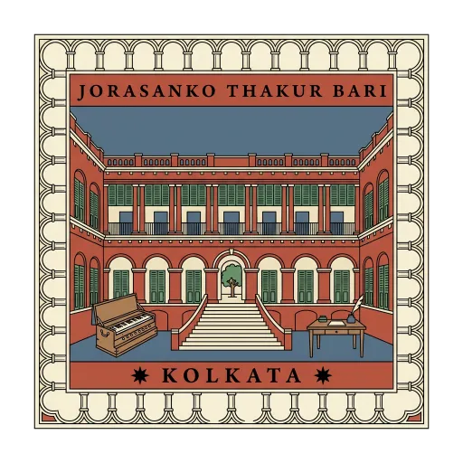 Jorasanko Thakur Bari travel stamp