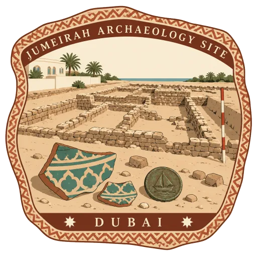 Jumeirah Archaeological Site travel stamp