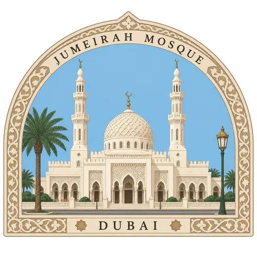 Jumeirah Mosque travel stamp