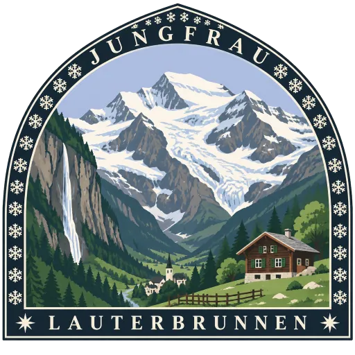 Jungfrau travel stamp
