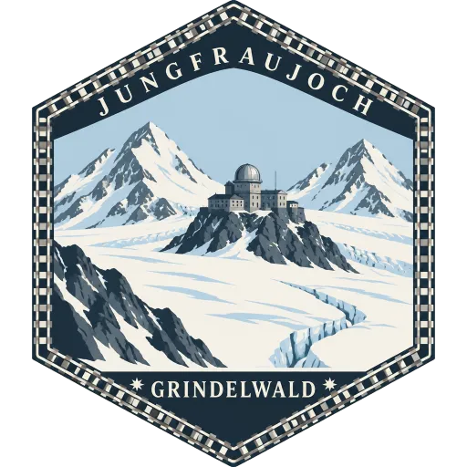 Jungfraujoch travel stamp