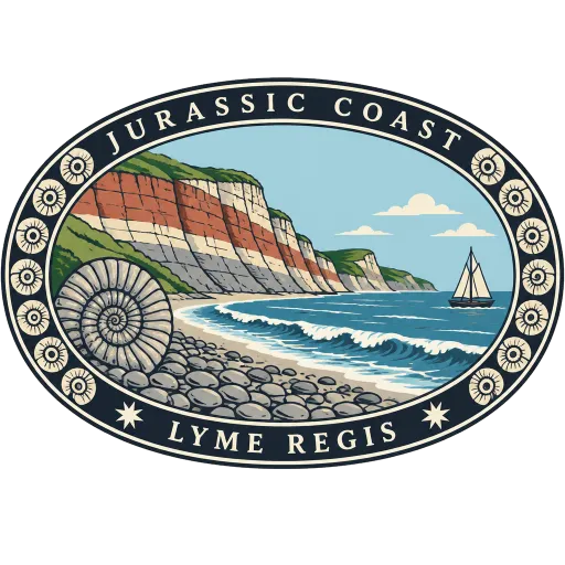 Jurassic Coast travel stamp