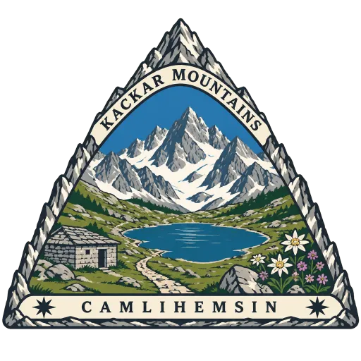 Kaçkar Mountains travel stamp
