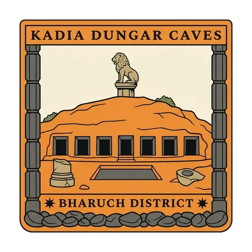 Kadia Dungar Caves travel stamp