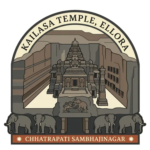 Kailasa Temple, Ellora travel stamp