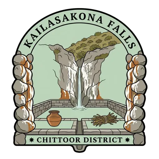 Kailasakona Falls travel stamp