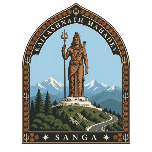 Kailashnath Mahadev Statue travel stamp