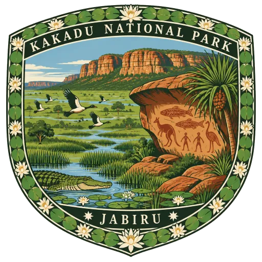 Kakadu National Park travel stamp