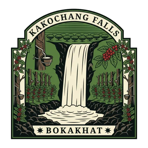 Kakochang Falls travel stamp