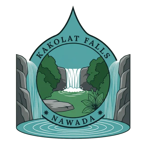 Kakolat Falls travel stamp