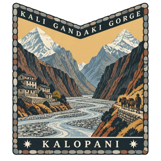 Kali Gandaki Gorge travel stamp