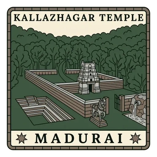 Kallazhagar Temple travel stamp