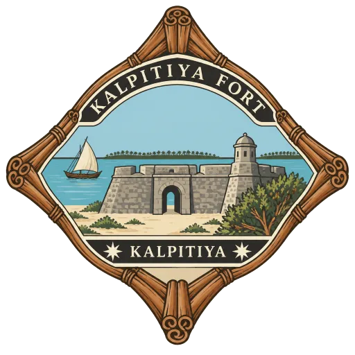 Kalpitiya Fort travel stamp