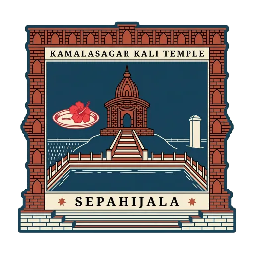 Kamalasagar Kali Temple travel stamp