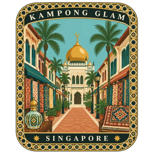 Kampong Glam travel stamp