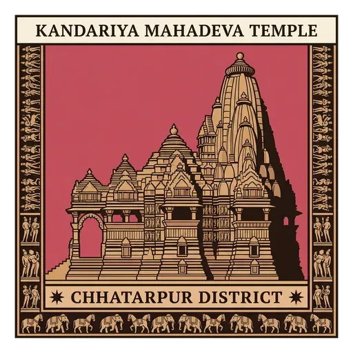 Kandariya Mahadeva Temple travel stamp