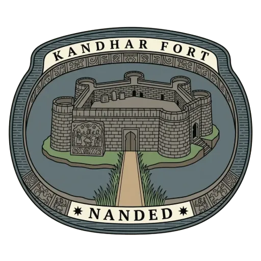 Kandhar Fort travel stamp