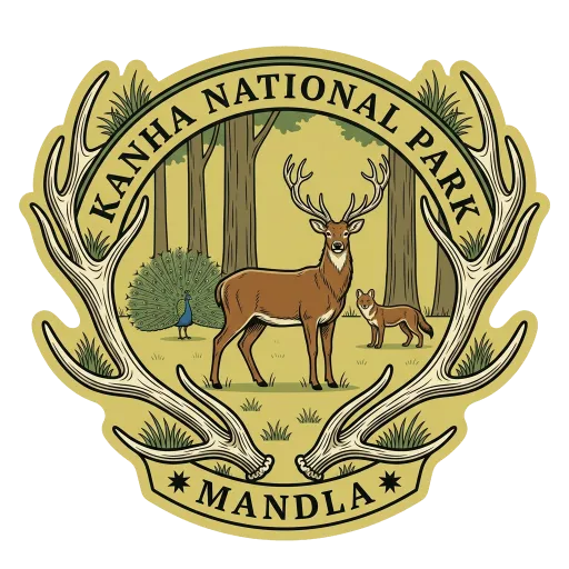 Kanha National Park travel stamp