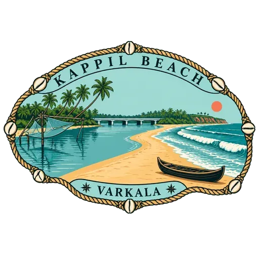 Kappil Beach travel stamp