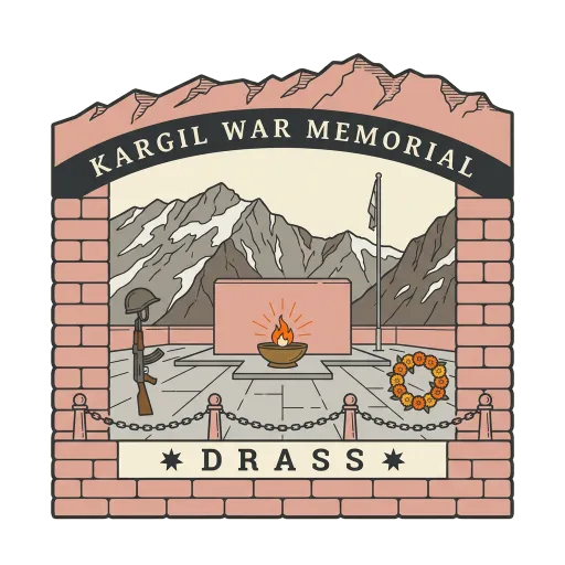 Kargil War Memorial travel stamp