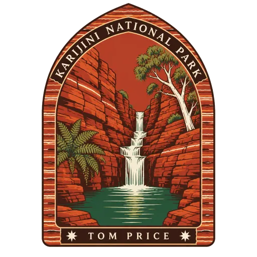 Karijini National Park travel stamp