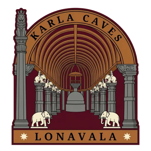 Karla Caves travel stamp