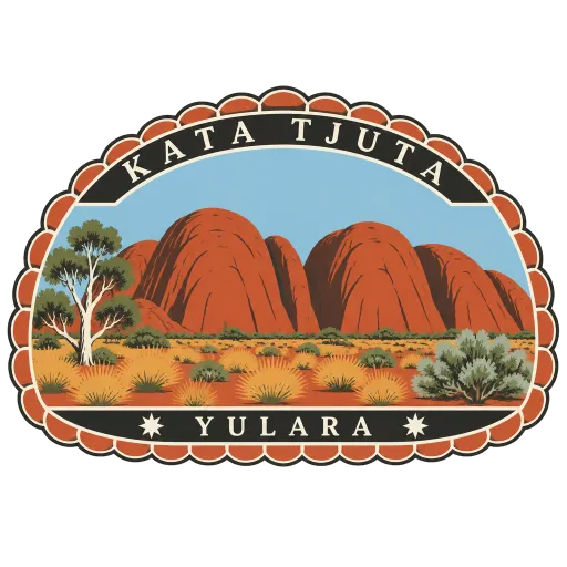 Kata Tjuta travel stamp