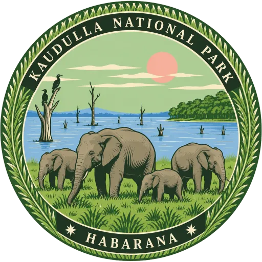 Kaudulla National Park travel stamp
