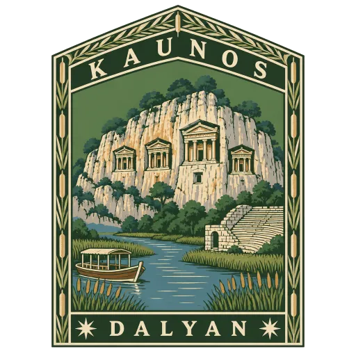Kaunos travel stamp