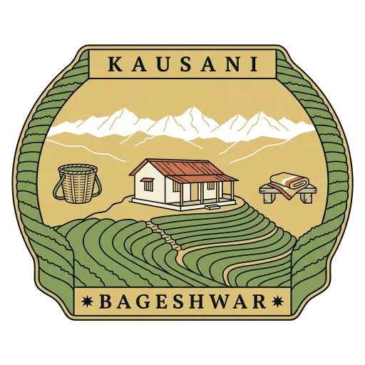 Kausani travel stamp