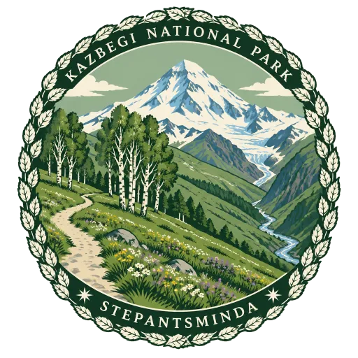 Kazbegi National Park travel stamp