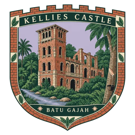 Kellie's Castle travel stamp