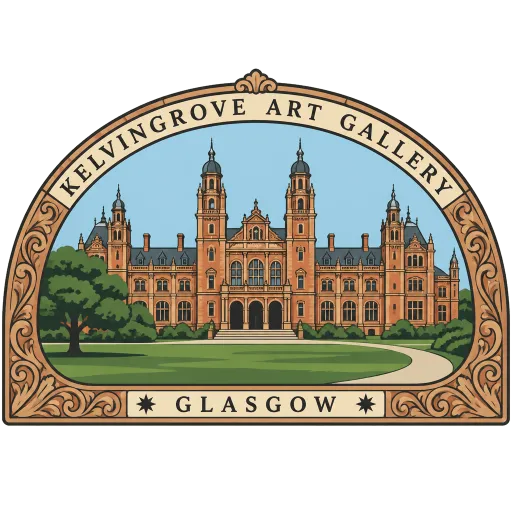 Kelvingrove Art Gallery and Museum travel stamp
