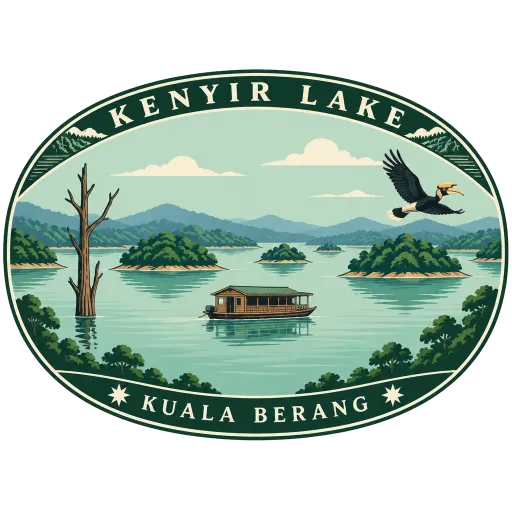 Kenyir Lake travel stamp