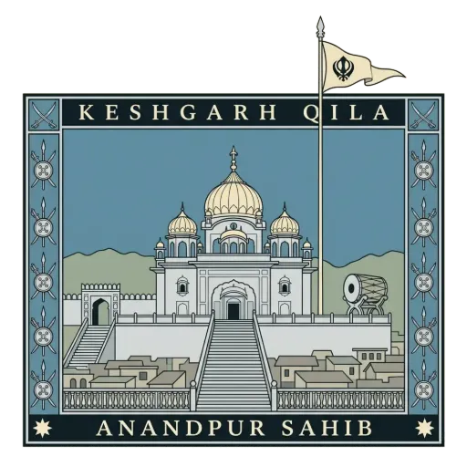 Keshgarh Qila travel stamp